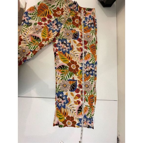 C & C California linen pants women’s floral colorful size small - Picture 4 of 5